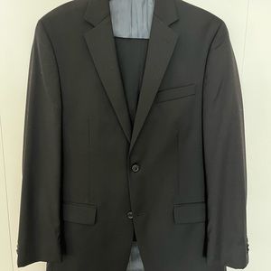 Michael Kors 40L Black Suit Jacket and Pants tailored at 32x32